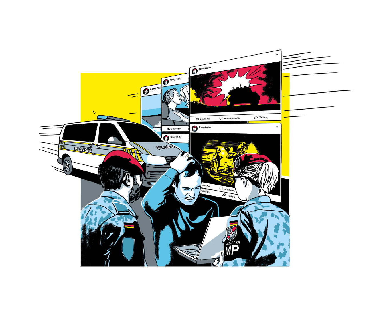 Illustration Schwerpunkt Feldjäger